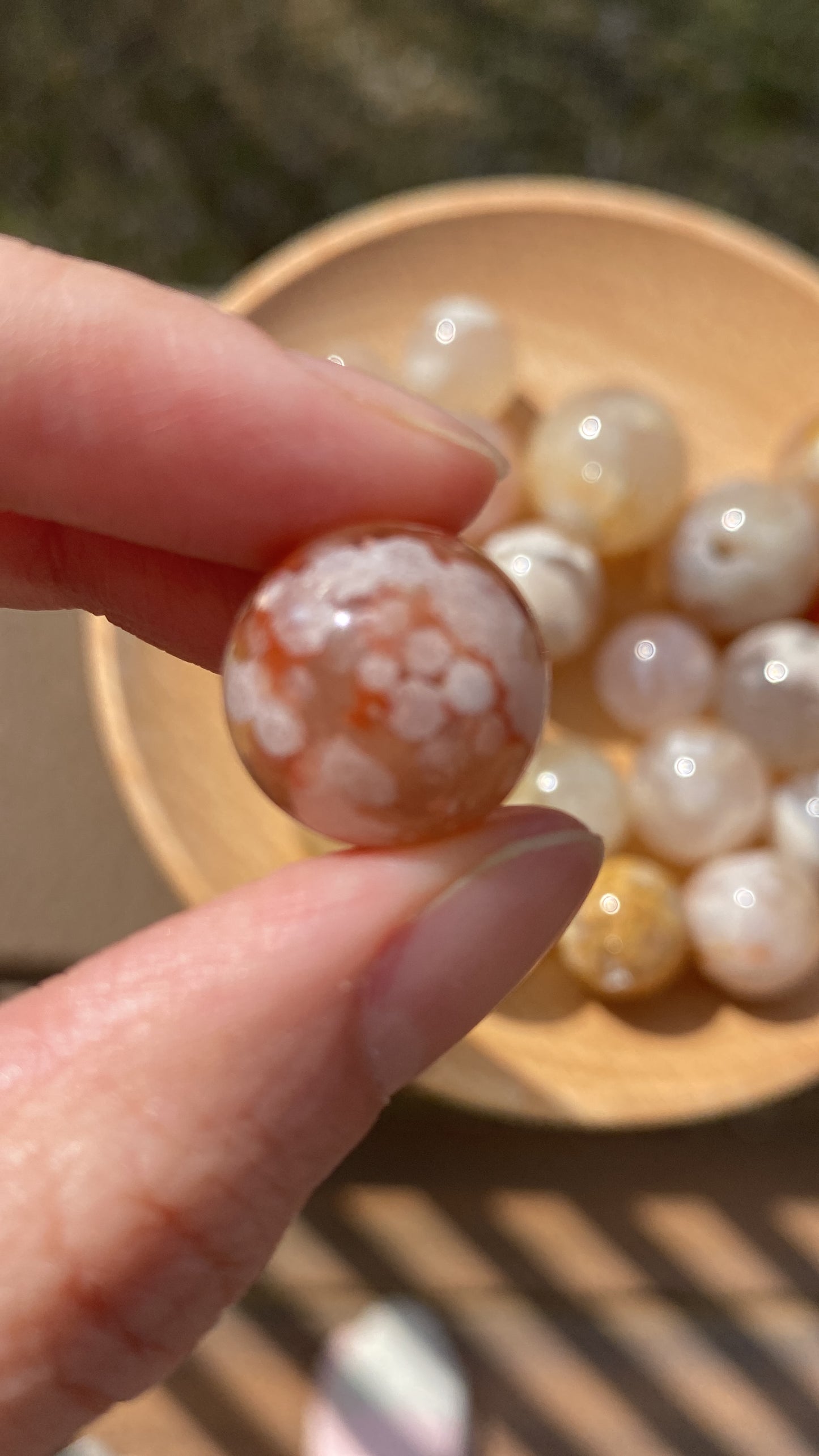 Cherry Sakura Flower Agate Geode small size BOGO [limited time]