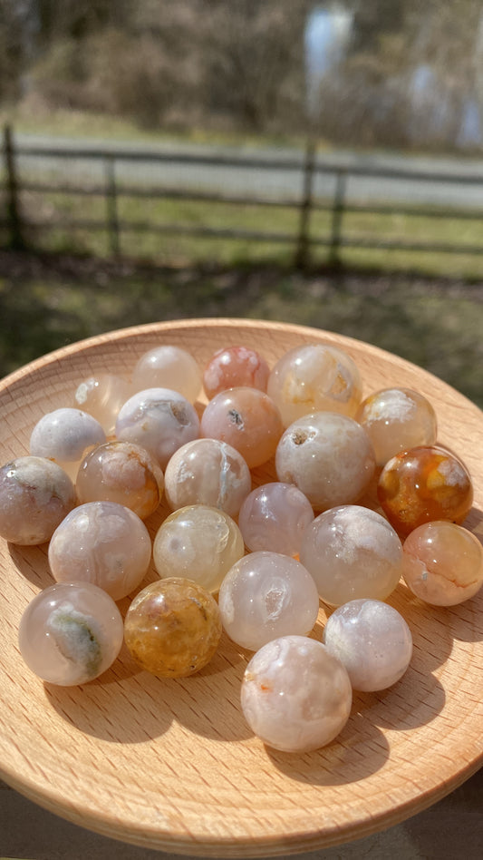 Cherry Sakura Flower Agate Geode small size BOGO [limited time]