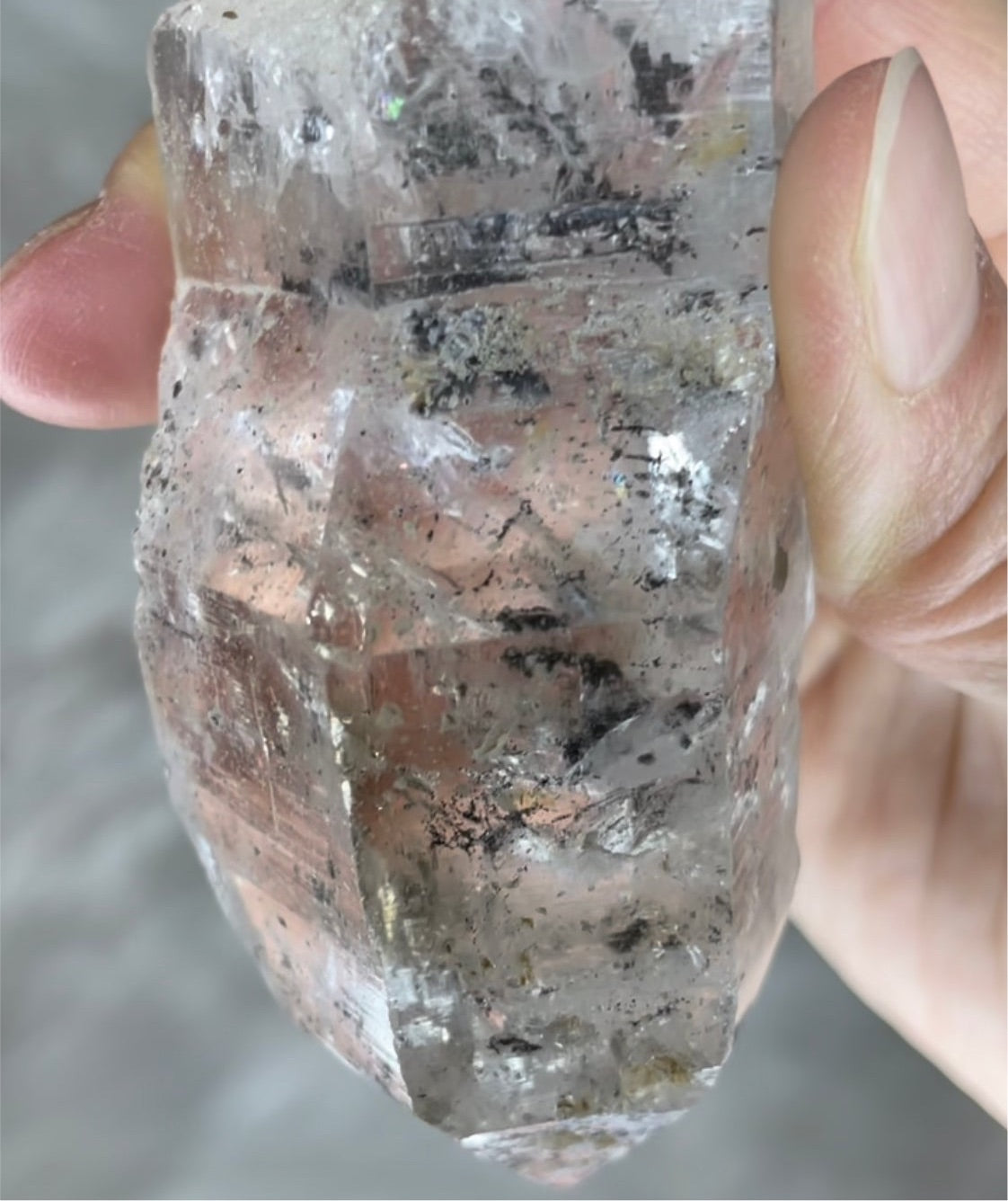 Enhydro Herkimer Diamond with MASSIVE mobile sands WATERFALL feature