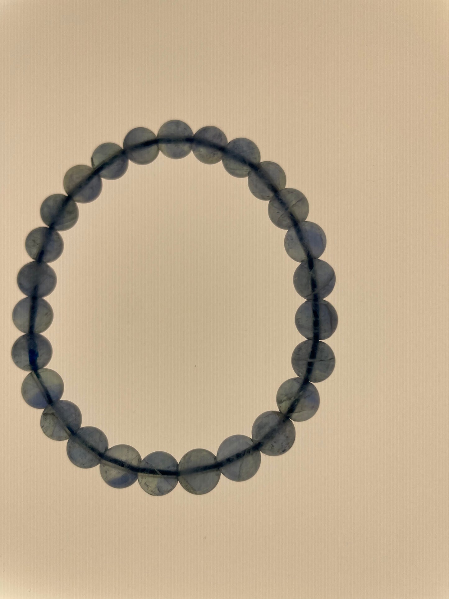 💙Blue fluorite 7.5mm crystal bracelet