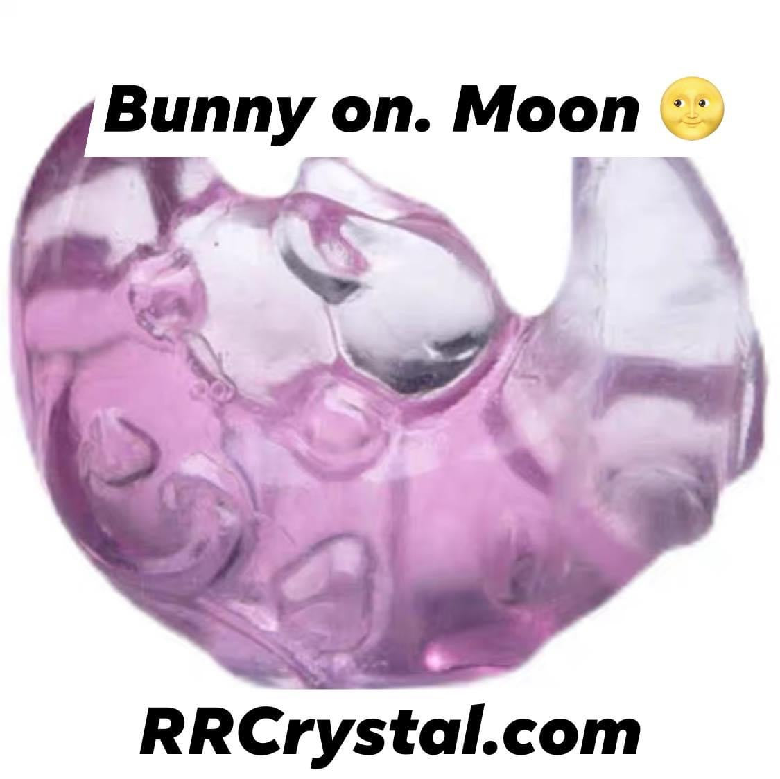 Sleeping Bunny on the moon fluorite crystal