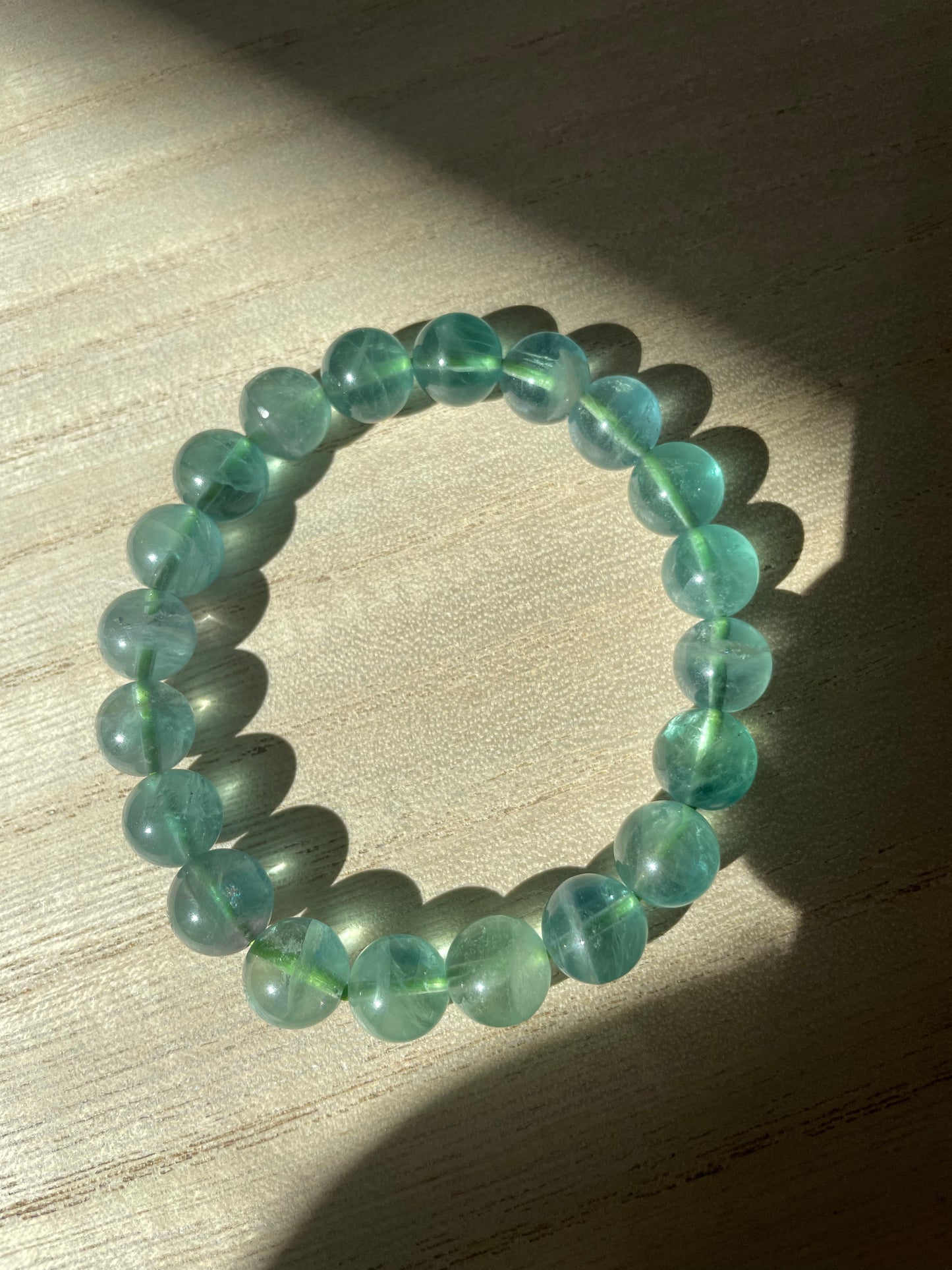 Blue Green fluorite bracelet