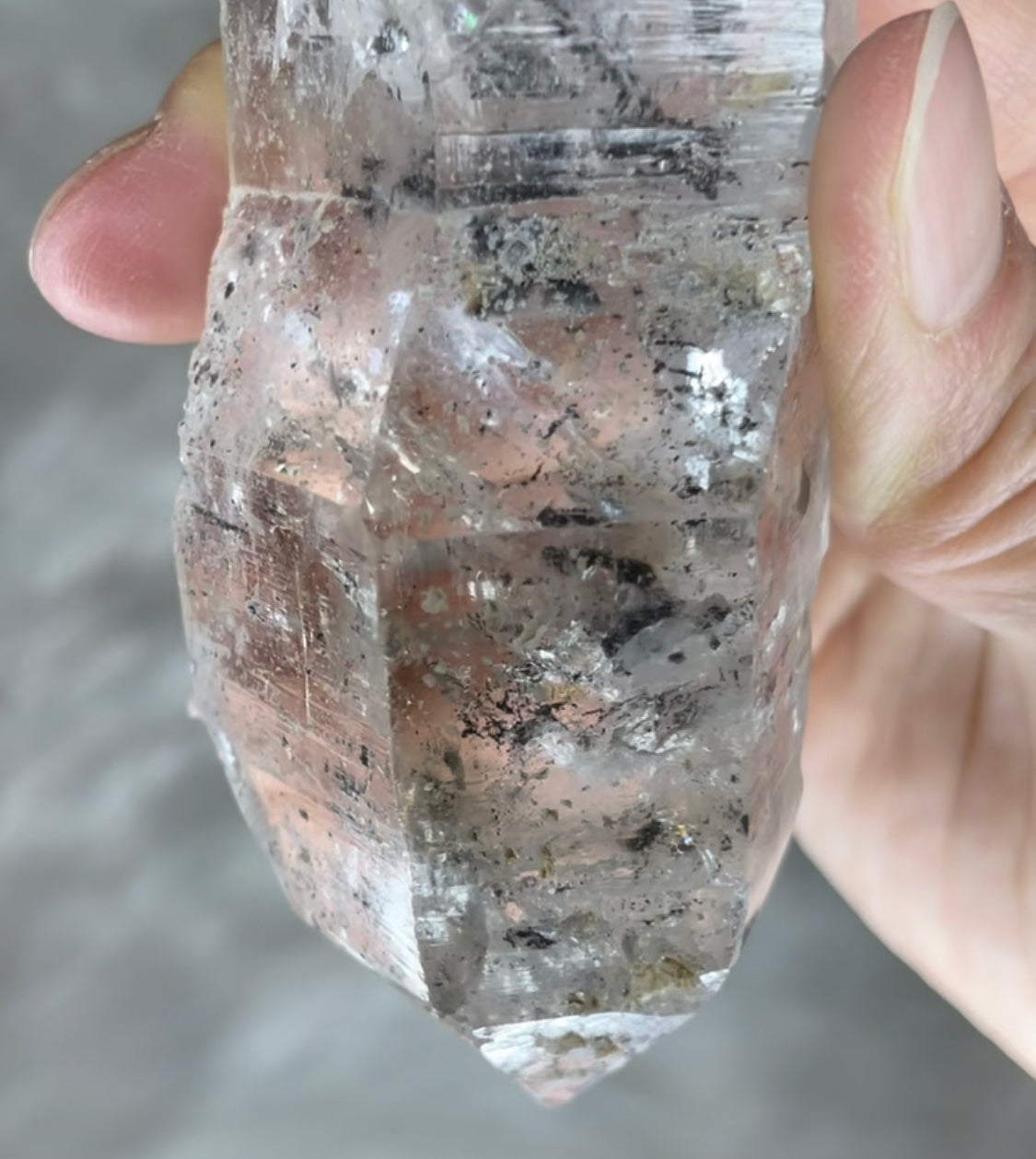 Enhydro Herkimer Diamond with MASSIVE mobile sands WATERFALL feature