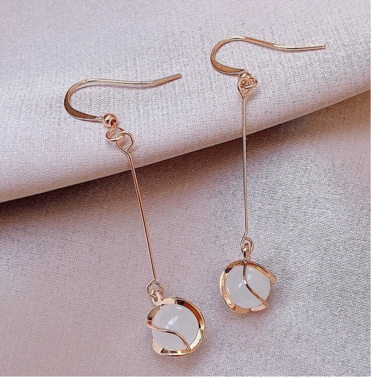 😺Cat Eye Bead Drop Earrings